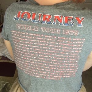 Journey world tour crop top
